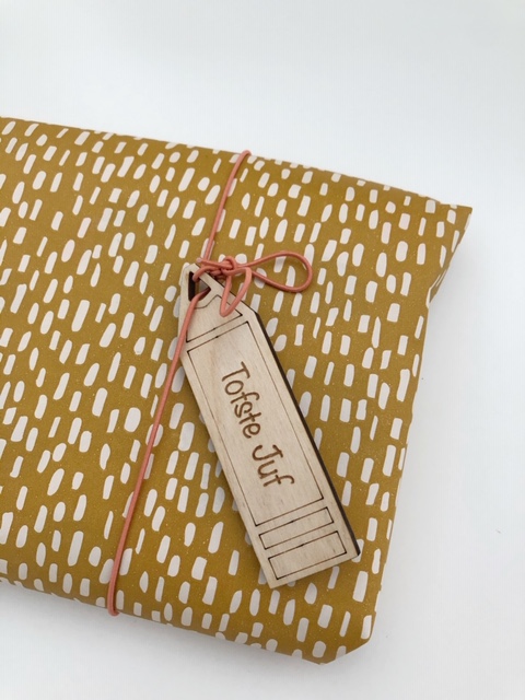 Juffen en meester cadeau's 5 cadeaulabel potlood