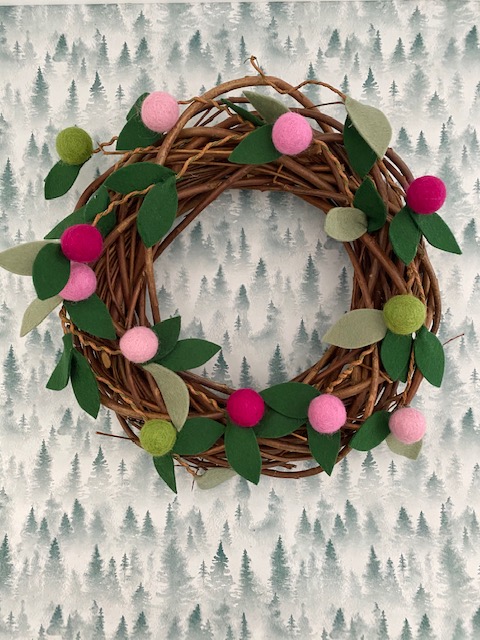 Kerstkrans vilt