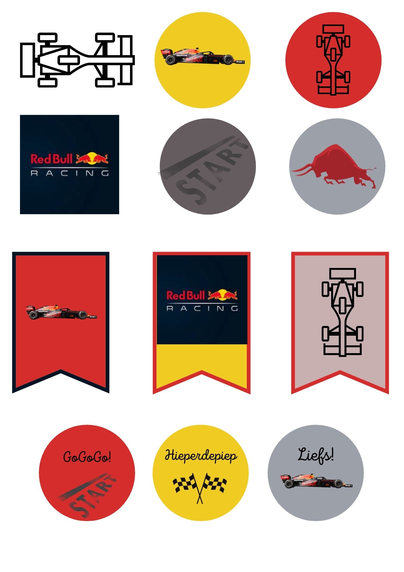 Is jouw kind gek op Formule 1? Doe hier inspiratie op voor een te gek feestje! 7 formule 1 voor download