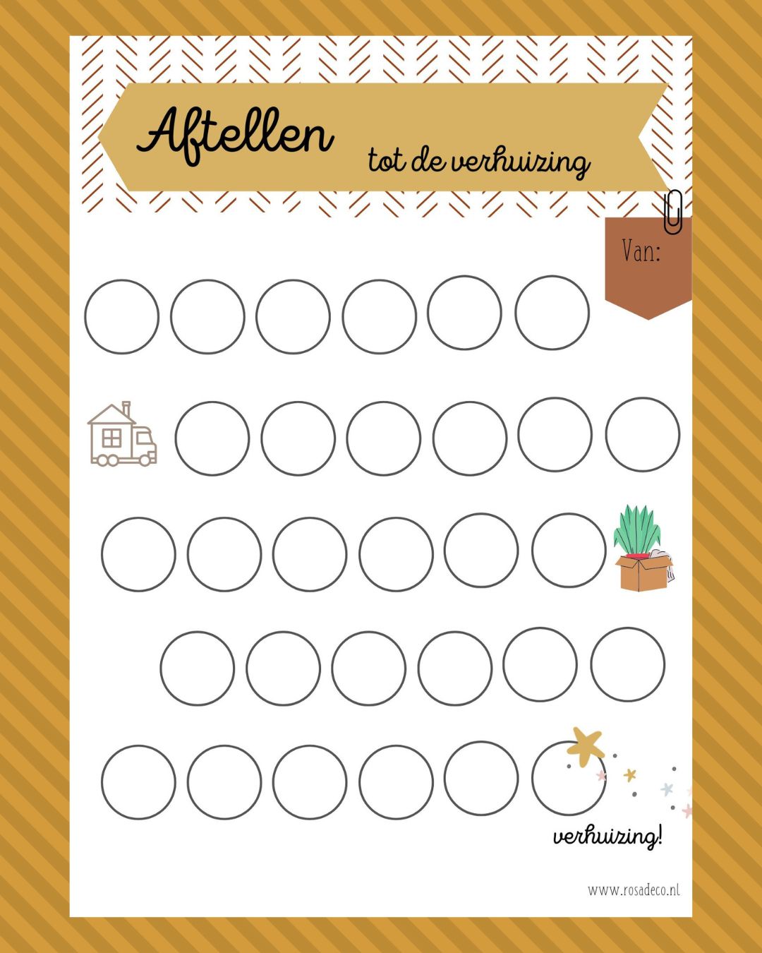 aftelkalender verhuizing